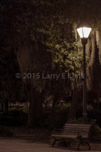 Forsyth Park at Night, Savanah, GA.  JUN 2015