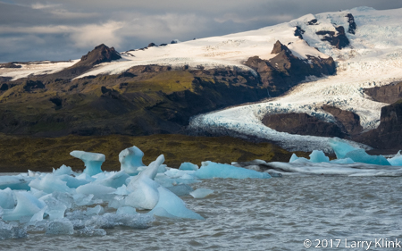 Hof Glacial Lagoon and Vatnajokull Glacier