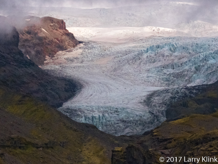 Image of a tongue of Vatnajökull Glacier